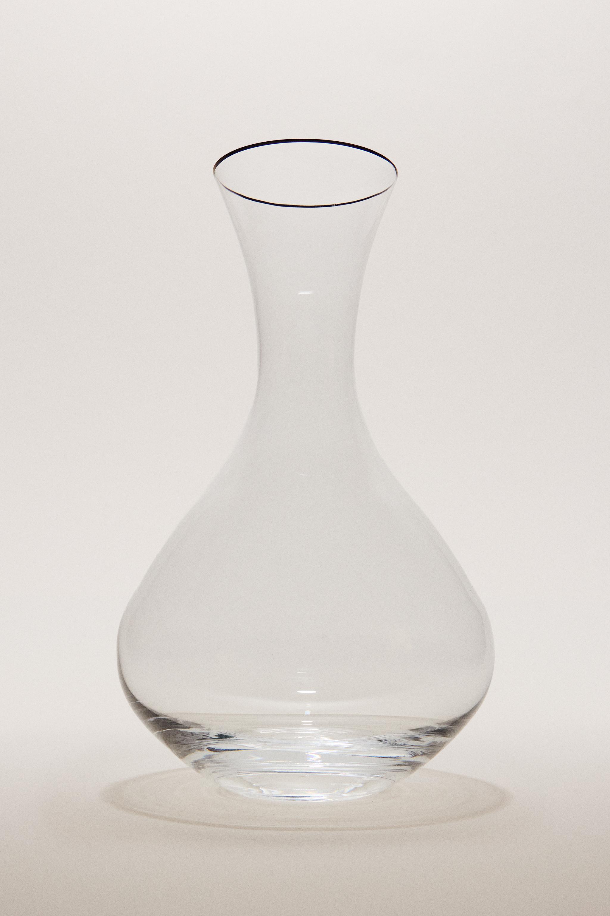 GOLD RIM CRYSTALLINE BOTTLE